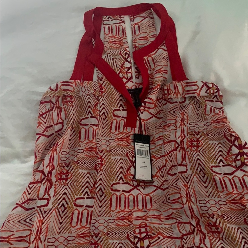 BCBG never worn red and coral top!